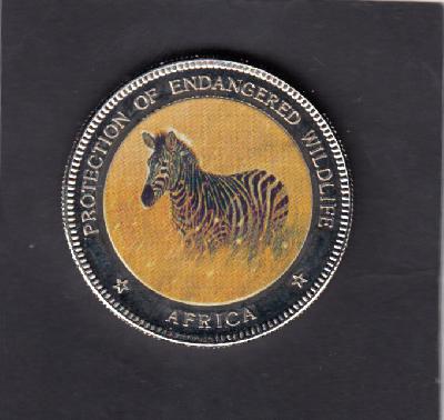 Beschrijving: 1.000 Shillings ZEBRA Colored